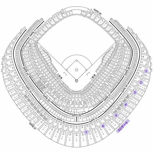 座席検索不要 写真と動画で見る 東京ドームの座席からの眺め 見え方 内野2階席 40 41ゲート 1 14通路 東京ドームへようこそ